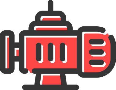 robot. Web simgesi basit illüstrasyon