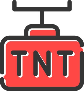 Kırmızı bir metnin vektör illüstrasyonu