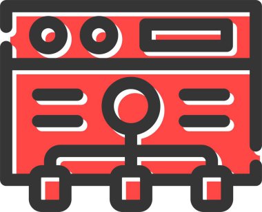 tren. Web simgesi basit illüstrasyon