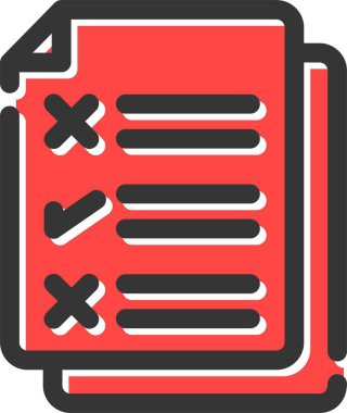 liste simgesi, vektör illüstrasyonu