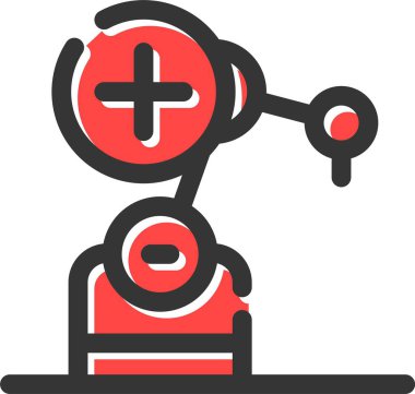 mikroskop simgesi, vektör illüstrasyonu