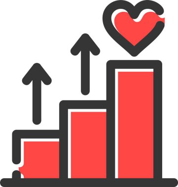 iş grafiği ikon vektör illüstrasyonu