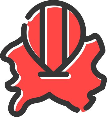 Yaprak simgesi, vektör illüstrasyonu