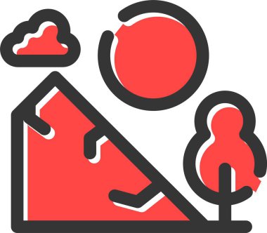 Hava durumu simgesi, vektör illüstrasyonu