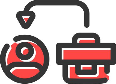 çanta çanta simgesi doldurulmuş taslak biçimi