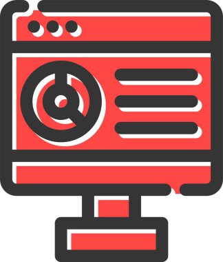 Tarayıcı. Web simgesi basit tasarım