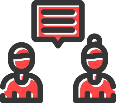 iş iletişimi sohbet simgesi - özet biçimi