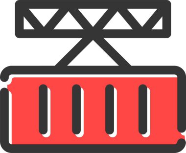 Demiryolu. Web simgesi basit illüstrasyon