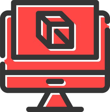 dizüstü bilgisayar simgesi, vektör illüstrasyonu