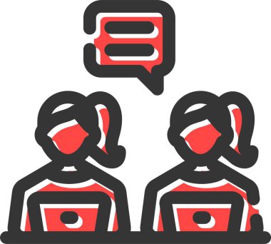 İnsanlar simgesi. Vektör çizim