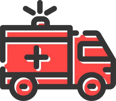 Acil durum ikonu doldurulmuş dış hat biçiminde