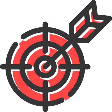 Hedef. Web simgesi basit illüstrasyon