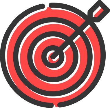 hedef simge vektör illüstrasyonu