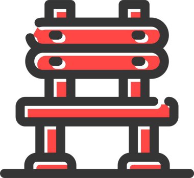 bank ikonu vektör illüstrasyonu