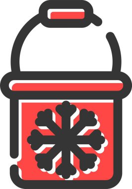 Vektör illüstrasyonu, Noel süsleme ögesi