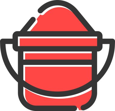 Kova. Web simgesi basit illüstrasyon