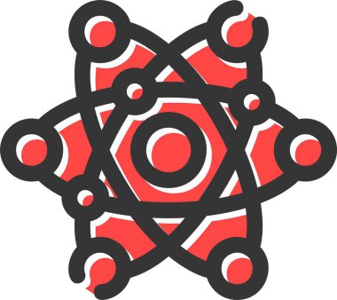 atom. Web simgesi basit tasarım