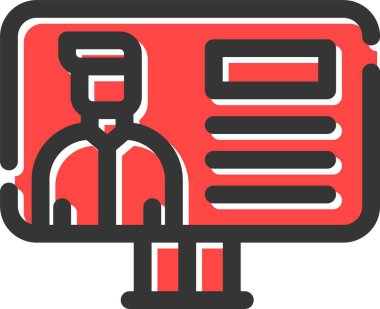 Veri yönetimi vektör simgesi