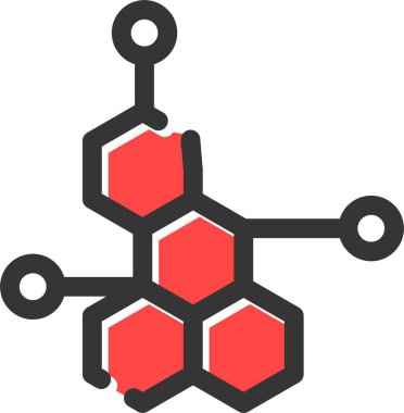Molekül yapısı vektör çizimi