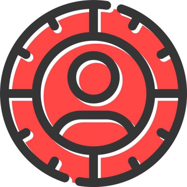 hedef vektör simgesi modern illüstrasyon