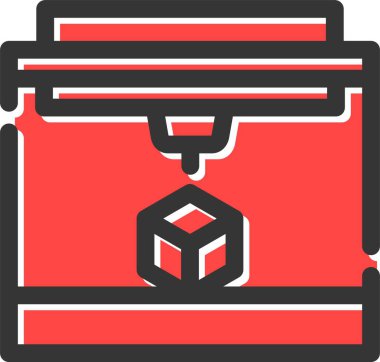 kutu teslim lojistik simgesi - taslak biçimi