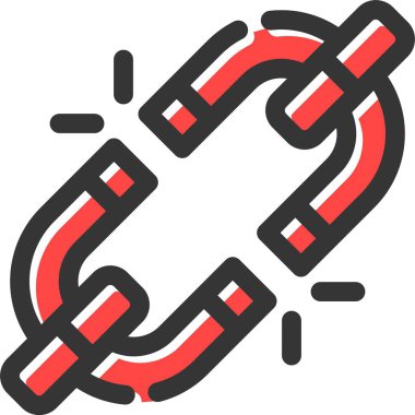 Mıknatıs simgesi. Web için mıknatıs vektör simgesinin basit çizimi