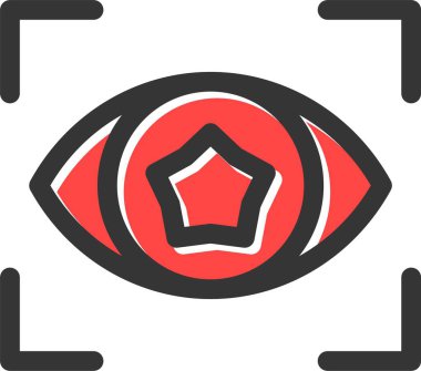 Modern b 'nin vektör illüstrasyonu göz simgesinden yoksun