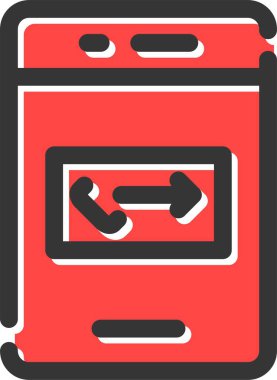 Modern simgenin vektör illüstrasyonu