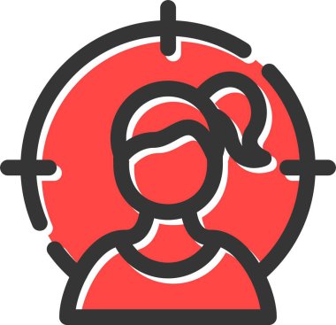 Müşteri hizmeti simgesi, vektör illüstrasyonu