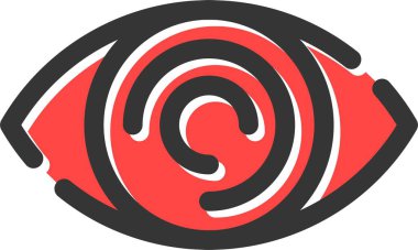 O harfi ile dairesel tasarım ögesi