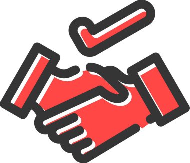 el sıkışma vektör çizim