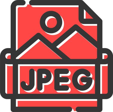 dosya biçimi simgesi, vektör illüstrasyonu