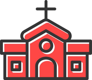 Chapel Simgesi, Basit Web Vektörü İllüstrasyonu