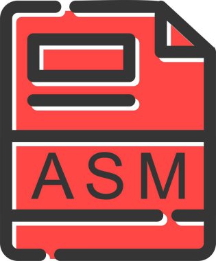 Dosya biçim simgesinin vektör illüstrasyonu