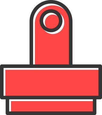 Tek bir izole simgenin vektör illüstrasyonu