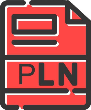 PLN Simgesi, Basit Web Vektörü İllüstrasyonu