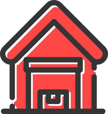 Ev simgesi vektör illüstrasyonu