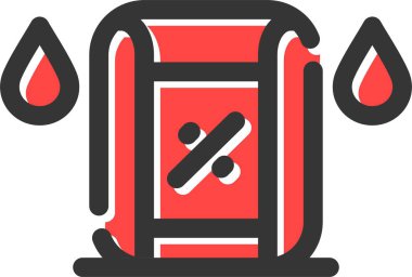 Nem Algılayıcı Simgesi, Basit Web Vektörü İllüstrasyonu