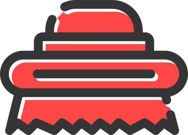 Bir Noel şapkasının vektör illüstrasyonu