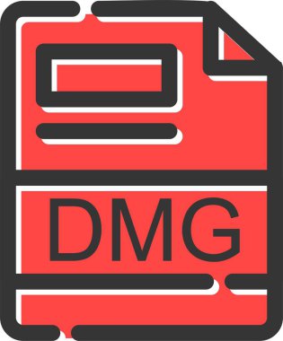 DMG Simgesi, Basit Web Vektörü İllüstrasyonu