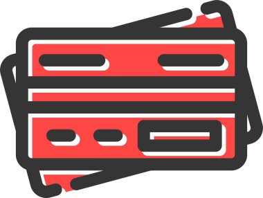 Yazar kasa ikonu. Web için nakit vektör simgelerinin özet çizimi