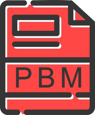 PBM Simgesi, Basit Web Vektörü İllüstrasyonu