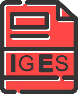 IGES Simgesi, Basit Web Vektörü İllüstrasyonu