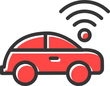 Otomatik pilot Simgesi, Basit Web Vektörü İllüstrasyonu