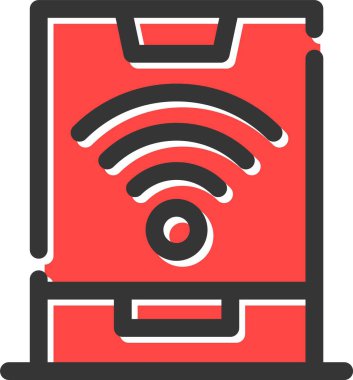 Akıllı Tablet Simgesi, Basit Web Vektörü İllüstrasyonu