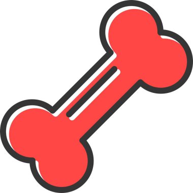 Kemik. Web simgesi basit illüstrasyon