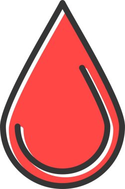 kan damlası vektör simgesi