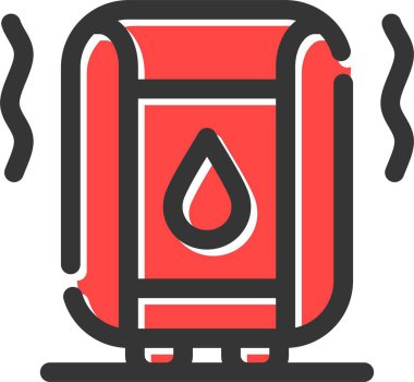 Nemlendirici Simgesi, Basit Web Vektörü İllüstrasyonu