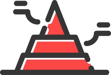 Koni. Web simgesi basit illüstrasyon