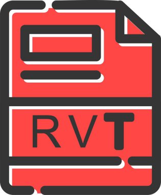 RVT Simgesi, Basit Web Vektörü İllüstrasyonu